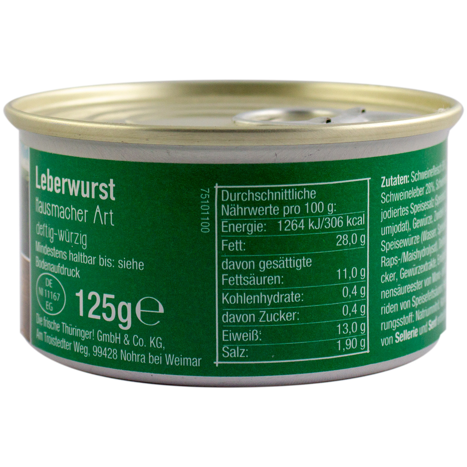 Ossikiste.de | Weimarer Leberwurst Hausmacher Art 125g | online kaufen